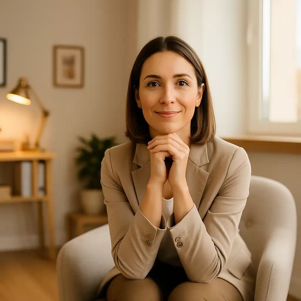 Marian González, Psicóloga y Neuropsicóloga Online, en su consulta